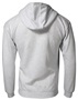 Mid-Weight Full Zip Hoodie, 2-Pockets Hooded, Athletic Fleece Sweatshirt, Adult & Youth ASH GREY Back