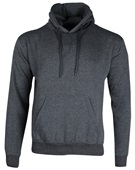 Mid-Weight Pullover Hoodie Sweatshirt, Kangaroo-Pocket, Pro Blend Adult & Youth CHARCOAL HEATHER Front