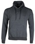Mid-Weight Pullover Hoodie Sweatshirt, Kangaroo-Pocket, Pro Blend Adult & Youth CHARCOAL HEATHER Front