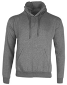 Mid-Weight Pullover Hoodie Sweatshirt, Kangaroo-Pocket, Pro Blend Adult & Youth ASH GREY Front