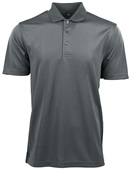 Zorrel Elm Vertical Dash Jaquard Stripe Polo Z4335 CHARCOAL Pocket