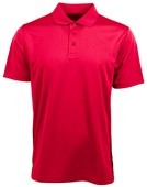 Zorrel Paseo Dot Stripe Jaquard Polo Z4336 RED Pocket
