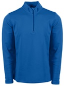 Zorrel Reno Mens Poly Cotton Fleece Performance 1/4 Zip Z4478 ROYAL Pocket