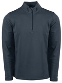 Zorrel Reno Mens Poly Cotton Fleece Performance 1/4 Zip Z4478 LEAD Pocket
