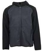 Zorrel Linden Mens Hooded Bonded Fleece Jacket Z4490 BLACK Pocket