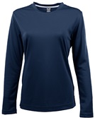 Zorrel Elm Womens Vertical Dash Jaquard Stripe Polo Z7335 NAVY Pocket