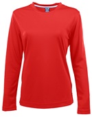 Zorrel Elm Womens Vertical Dash Jaquard Stripe Polo Z7335 RED Pocket