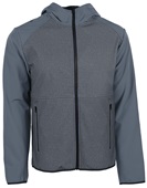 Zorrel Linden Ladies Hooded Bonded Fleece Jacket Z7490 GRAY Pocket