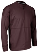 Champro Lineup Fleece Men's 1/4 Zip Crew FLC4 MAROON Pocket