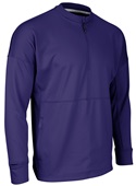 Lineup Fleece Men's 1/4 Zip Crew PURPLE Pocket