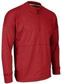Champro Lineup Fleece Men's 1/4 Zip Crew FLC4 SCARLET Pocket
