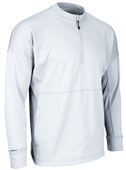 Champro Lineup Fleece Men's 1/4 Zip Crew FLC4 WHITE Pocket