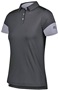 Womens 3-Button Polo Shirt (Black,Forest,Maroon,Navy,Royal,Stealth,Red,White) BLACK/STEEL Pocket