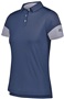 Womens 3-Button Polo Shirt (Black,Forest,Maroon,Navy,Royal,Stealth,Red,White) NAVY/STEEL Pocket
