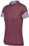 Womens 3-Button Polo Shirt (Black,Forest,Maroon,Navy,Royal,Stealth,Red,White) MAROON/STEEL Pocket