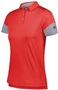 Womens 3-Button Polo Shirt (Black,Forest,Maroon,Navy,Royal,Stealth,Red,White) TRUE RED/STEEL Pocket