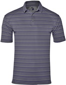Adult Horizontal Stripe Polo Shirt (Silver,Red,Royal,Navy,Graphite,Black) NYST - NAVY STRIPE Pocket