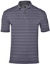 Adult Horizontal Stripe Polo Shirt (Silver,Red,Royal,Navy,Graphite,Black) NYST - NAVY STRIPE Pocket