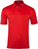 Adult Horizontal Stripe Polo Shirt (Silver,Red,Royal,Navy,Graphite,Black) RDST - RED STRIPE Pocket