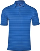 Adult Horizontal Stripe Polo Shirt (Silver,Red,Royal,Navy,Graphite,Black) RYST - ROYAL STRIPE Pocket