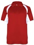 Mens Vented Polo Shirt (Black,Forest,Maroon,Navy,Red,Royal) RD/WH - RED/WHITE Pocket