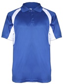 Mens Vented Polo Shirt (Black,Forest,Maroon,Navy,Red,Royal) RY/WH - ROYAL/WHITE Pocket