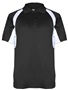 Mens Vented Polo Shirt (Black,Forest,Maroon,Navy,Red,Royal) BK/WH - BLACK/WHITE Pocket