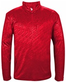 Adult Line Embossed 1/4 Zip Jacket (Black,Graphite,Navy,Red,Royal) RDLE - RED LINE EMBOSSED Pocket