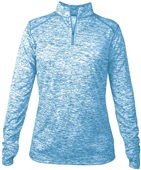 Womens 1/4 Zip Jacket CBBL - COLUMBIA BLUE BLEND Pocket