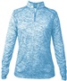 Womens 1/4 Zip Jacket  CBBL - COLUMBIA BLUE BLEND Pocket