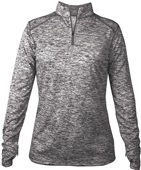 Womens 1/4 Zip Jacket GRBL - GRAPHITE BLEND Pocket