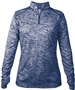 Womens 1/4 Zip Jacket  NYBL - NAVY BLEND Pocket