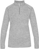 Womens 1/4 Zip Jacket SIBL - SILVER BLEND Pocket