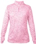 Womens 1/4 Zip Jacket  PKBL - PINK BLEND Pocket
