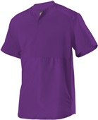 Adult/Youth Stretch Woven Baseball Batters Jacket (Black,Charcoal,Forest,Navy,Purple,Red,Royal) PU - PURPLE Pocket