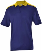 Adult Color Block Polo Shirt (Black,Navy,Red,Royal,White) NY/GD - NAVY/GOLD Pocket