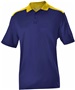 Adult Color Block Polo Shirt (Black,Navy,Red,Royal) NY/GD - NAVY/GOLD Pocket