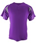 Adult & Youth 2-Button Henley Baseball Jersey (Black,Orange,Forest,Gray,Navy,Purple,Royal,Red,Sky,WT PURPLE/GRAY/WHITE Pocket