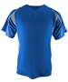 Adult & Youth 2-Button Henley Baseball Jersey (Black,Orange,Forest,Gray,Navy,Purple,Royal,Red,Sky,WT ROYAL/GRAY/WHITE Pocket