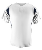 Adult & Youth 2-Button Henley Baseball Jersey (Black,Orange,Forest,Gray,Navy,Purple,Royal,Red,Sky,WT WHITE/NAVY/GRAY Pocket