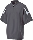 Youth Aero-Tec 2-Color, Pocketed, Short Sleeve Pullover Jacket GRAPHITE/WHITE Pocket