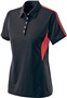  Snag Resistant Womens Polo Shirt (Black,Cardinal,Forest,Graphite,Kelly,Navy,Orange,Purple,Red.White BLACK/SCARLET Pocket