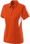  Snag Resistant Womens Polo Shirt (Black,Cardinal,Forest,Graphite,Kelly,Navy,Orange,Purple,Red.White ORANGE/WHITE Pocket