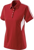 Snag Resistant Womens Polo Shirt (Black,Cardinal,Forest,Graphite,Kelly,Navy,Orange,Purple,Red.White SCARLET/WHITE Pocket