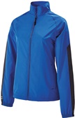 Womens Full Zip, Lightweight, Bottom Drawcord Jacket ROYAL/CARBON Pocket