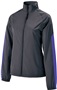 Womens Full Zip, Lightweight, Bottom Drawcord Jacket CARBON/PURPLE Pocket