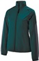 Womens Full Zip, Lightweight, Bottom Drawcord Jacket DARK GREEN/CARBON Pocket