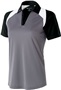 Womens Snag-Resistant Polo Shirt (Graphite with Black,Carbon,Forest,Maroon,Navy,Royal,Red) GRAPHITE/BLACK/WHITE Pocket