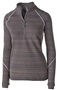 Womens Zip Pockets 1/4 Zip Tonal Pullover (Black,Carbon,Navy,Royal,Red,White) CARBON Pocket