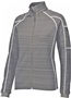 Womens Pocketed Inside & Outside Full Zip Jacket (Black,Carbon,Navy White) CARBON Pocket